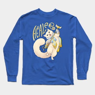 Healer Cat - Videogame RPG Class Long Sleeve T-Shirt